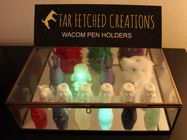 Far Fetched Creations Penholders on Display